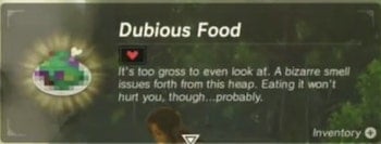 dubious food inventory legend of zelda tears of the kingdom wiki guide 350 min