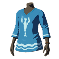 island lobster shirt armor zelda tears of the kingdom wiki guide 200px
