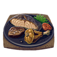 육류 및 해산물 튀김 식품 항목 젤다 왕국의 눈물 위키 가이드 200px