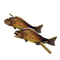 mighty fish skewer food item zelda tears of the kingdom wiki guide 200px