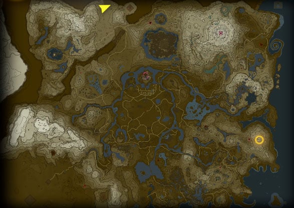 the high spring and the light rings shrine quest location map zelda totk wiki guide