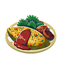 vegetable omelet food zelda tears of the kingdom wiki guide 200px